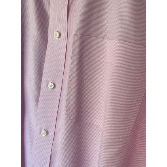 Jos. A. Bank Pink Stripe Traveler Button Down Traditional Spread Collar Size XL - Picture 3 of 6